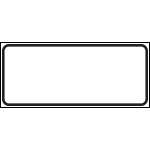 FCR922 - pannello integrativo NEUTRO solo bordino per cantieri temporanei