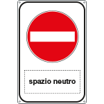 FL5680Y - Cartello divieto di accesso Spazio scrivibile