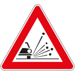 FLH190029 - Cartello HI NF 29 MATERIALE INSTABILE SU STRADA