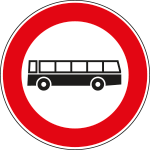 FLH260059 - Cartello HI NF 59 TRANSITO vietato AUTOBUS
