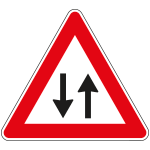 FLR160026 - Cartello NF 26 DOPPIO SENSO CIRCOLAZIONE