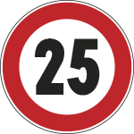 FLR26005025 - Cartello NF 50 LIMITE VELOCITA'KM 25