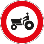 FLR260062 - Cartello  NF 62 TRANSITO vietato MACCHINE AGRICOLE