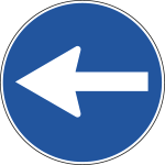 FLR260080 - Cartello NF 80b/c DIREZIONE obbligo DESTRA o sinistra