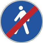 FLR260089 - Cartello NF  89 FINE PERCORSO PEDONALE