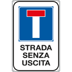 FLR5619Y - Cartello STRADA SENZA USCITA
