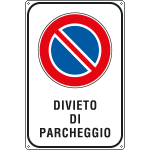FLR5629Y - Cartello DIVIETO DI PARCHEGGIO