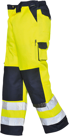 PWT1051XL - Pantaloni Lyon HI giallo/navy tg.XL