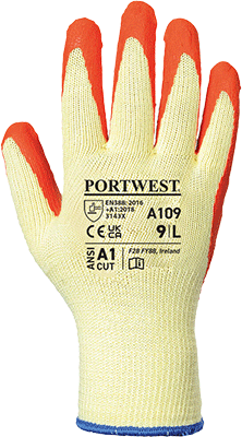 PWT109L - Guanto in Lattice Grip poliestere arancione tg.L
