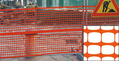 RC266 - rotolo da 50 metri di Rete arancio per cantieri h. 1,20 mt