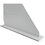 SCS060S - separatore magnetico colore grigio lunghezza mm 600 h. mm 200