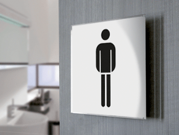 SECT20A - segnale  in vetro CRYSTAL monofacciale 150x150 piu'simbolo