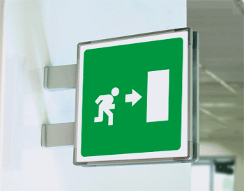 SEM15153BG - segnale alluminio METAL a bandiera bifacciale piu'simbolo 210x210