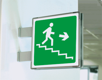 SEM15163BG - segnale alluminio METAL a bandiera bifacciale piu'simbolo 210x210