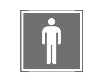 SEM15642GC - segnale alluminio METAL profilo GRIGIO monofacciale 210x210 + simbolo