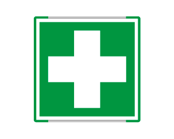 SEME15101GC - segnal. all.Metal mono profilo VERDE Pronto Soccorso EN ISO 7010 E003