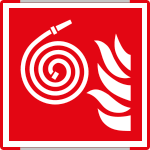 SEME15106GC - segnale alluminio METAL profilo ROSSO monofacciale 150x150 IDRANTE