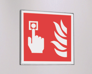 SEME15117A - segnaletica all.Metal mono Allarme antincendio EN ISO 7010 F005