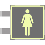 SEML15643BG - segnale fotoluminescente in alluminio METAL bifacciale 210x210
