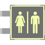 SEML15644BG - segnale fotoluminescente in alluminio METAL bifacciale 210x210