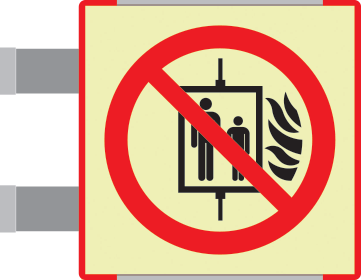 SEMLE1347BAC - targa bifacciale fotoluminescente METAL Vietato uso ascnes.EN ISO 7010