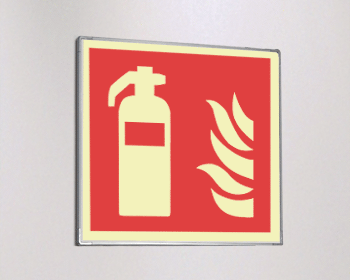 SEMLE15107A - segnale luminescente Metal monofacciale Estintore EN ISO 7010