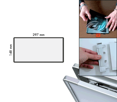 SEMS1529N - segnale alluminio METALSIGN monofacciale colore ANTRACITE