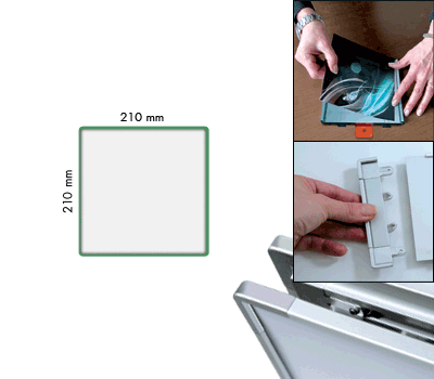 SEMS2121G - segnale alluminio METALSIGN monofacciale colore VERDE