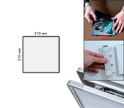 SEMS2121N - segnale alluminio METALSIGN monofacciale colore ANTRACITE