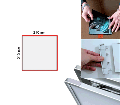 SEMS2121R - segnale alluminio METALSIGN monofacciale colore ROSSO