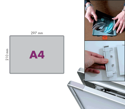 SEMS2129 - segnale alluminio METALSIGN monofacciale 297x210 neutro