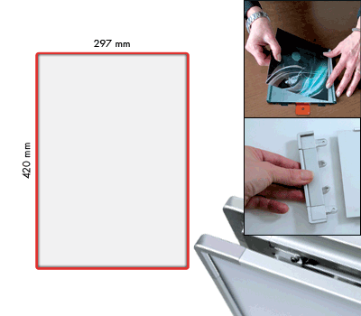 SEMS2942R - segnale alluminio METALSIGN monofacciale colore ROSSO