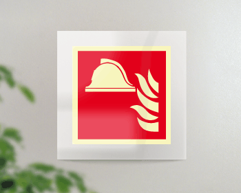 SEPSE15111FW - targa Plexi monofac.Presidio Antinc.fiss.invisib.EN ISO 7010 F004