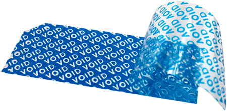 SGE1221C - confezione 1000 etichette di garanzia VOID colore celeste
