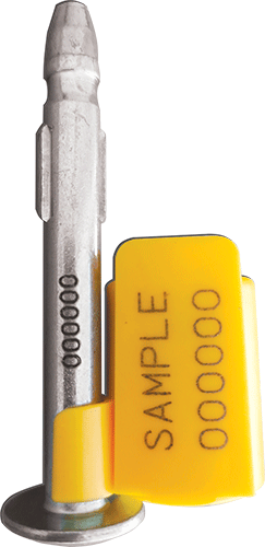 SGE3103Y - sigillo a chiodo per container a norma ISO 17712 2013 colore giallo
