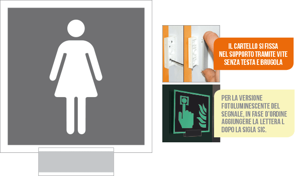 SIC15643A - sistema COLORFIX GRIGIO monofacciale Toilette Donna