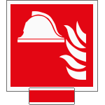 SICE15111A - sistema COLORFIX ROSSO monofacciale Presidio Antincendio EN ISO 7010