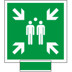 SICE15180A - sistema COLORFIX VERDE monofacciale Punto D'Incontro EN ISO 7010