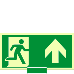 SICLE715103M - sistema COLORFIX VERDE monofacc.luminesc.Usc.Em. avanti EN ISO 7010