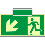 SICLE715107SM - sistema COLORFIX VERDE bifacc/sosp.luminescente Usc.Emer.SO ISO 7010