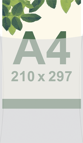 SMBT4 - busta per protezione frontale per foglio A4 210x297