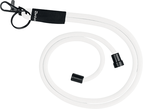 SMCA311W - Cordicella tonda universale per portabadge colore bianco