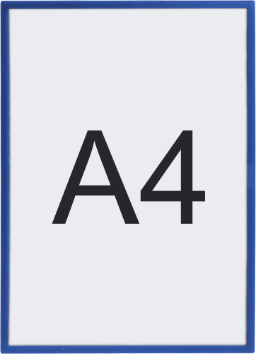 SMCA488B - cornice murale adesiva formato A4 perimetro rigido in PVC col. BLU