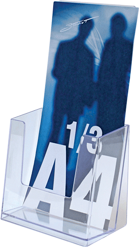 SMET101 - porta depliant da tavolo formati mm 100x210 ad 1 posto