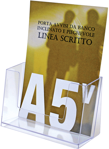 SMET201 - porta depliant da tavolo formato A5 a 1 posto