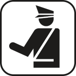 SR110 - Etichetta adesiva rifrangente Polizia