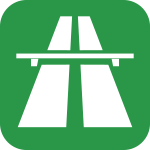 SR161 - Etichetta adesiva rifrangente Autostrada