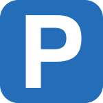 SR170 - Simbolo adesiva  rifrangente PARCHEGGIO