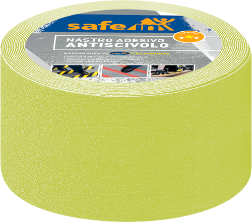 SWDS100F - rotolo antiscivolo tipo STANDARD h.mm 100 x m.18,3 colore GIALLO FLUO