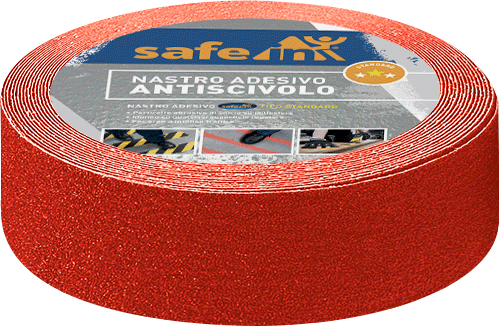 SWDS50R - rotolo antiscivolo tipo STANDARD h.mm 50 x m.18,3 colore ROSSO